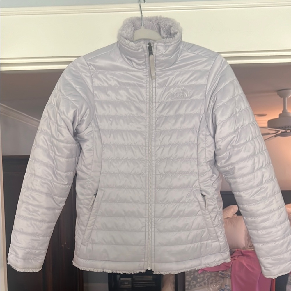 Girls lavender Quilted Jacket - The North Face